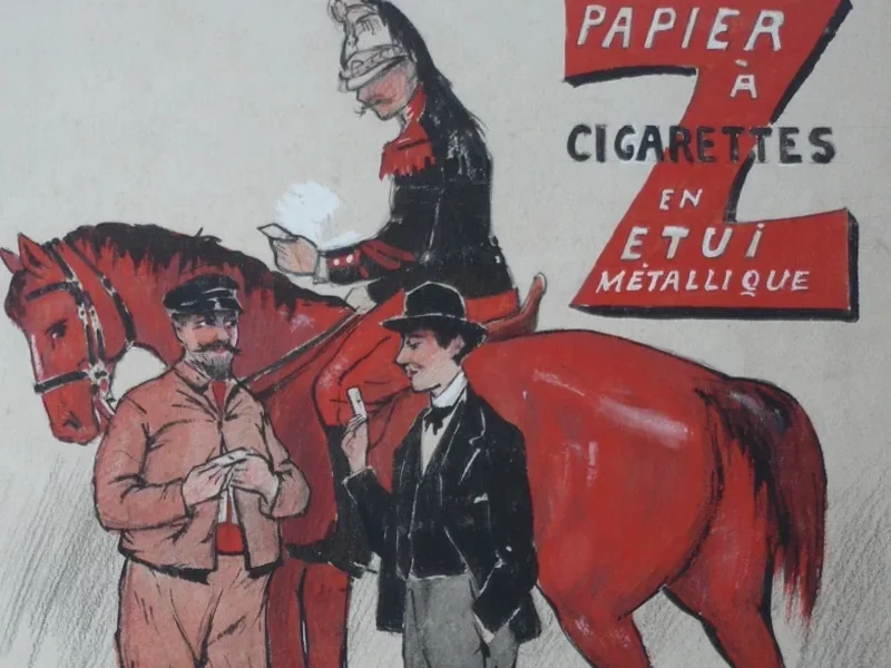 1865-Franc Malzac - Carta per sigarette zed